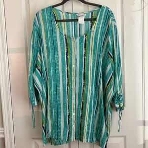 ULLA POPKIN WOMENS COVERUP, Sea colors, size 28/30